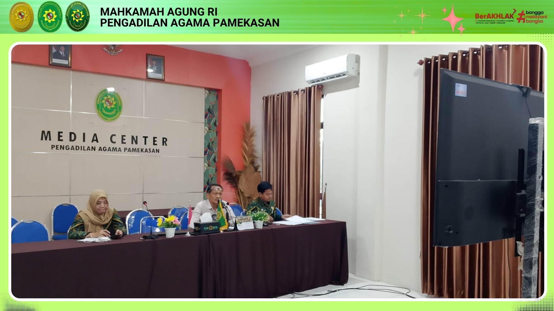 Optimalkan Kinerja Anggaran. Tim Kesekretariatan PA Pamekasan Ikuti Rapat Koordinasi Bersama PTA Surabaya